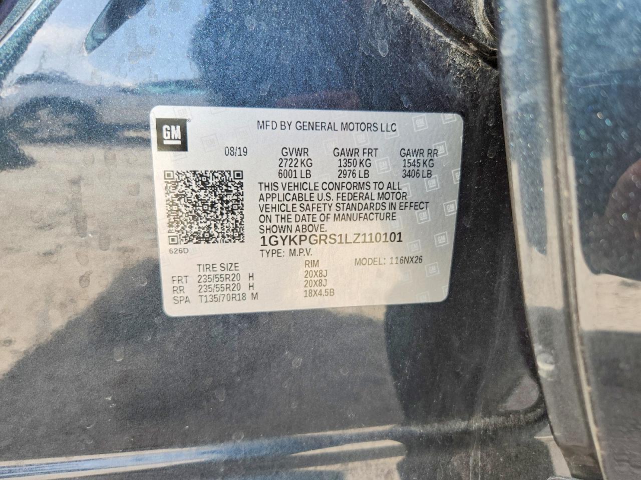 2020 Cadillac Xt6 VIN 1GYKPGRS1LZ110101 photo 12