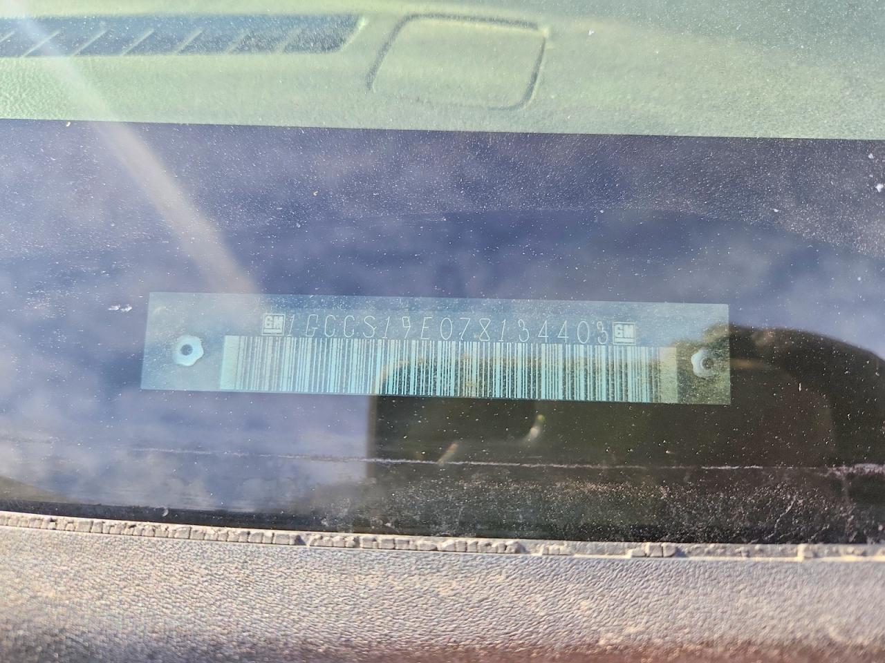 2007 CHEV Colorado VIN 1GCCS19E078134403 photo 12