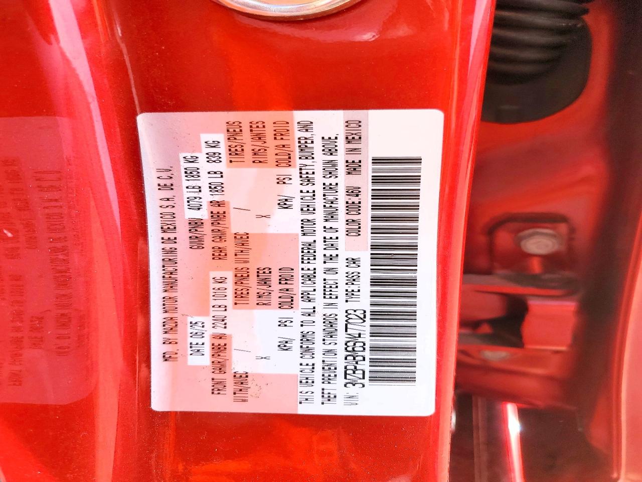 2025 MAZDA 3 select s VIN 3MZBPABM6SM477023 photo 12