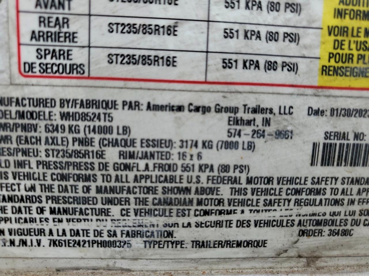 2023 OTHER 53 trailer VIN 7K61E2421PH000325 photo 10