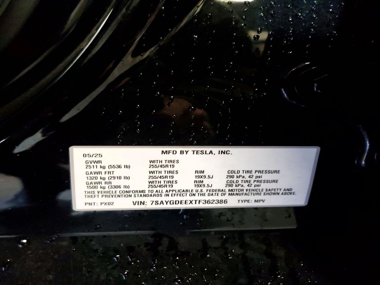 2026 Tesla Model y VIN 7SAYGDEEXTF362386 photo 12