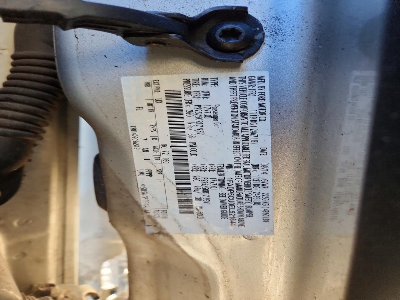 2014 Ford Cmax VIN 1FADP5CU0EL521644 photo 12