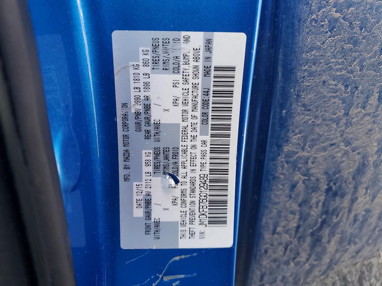 2016 Mazda Cx-3 VIN JM1DKFB76G0129489 photo 12