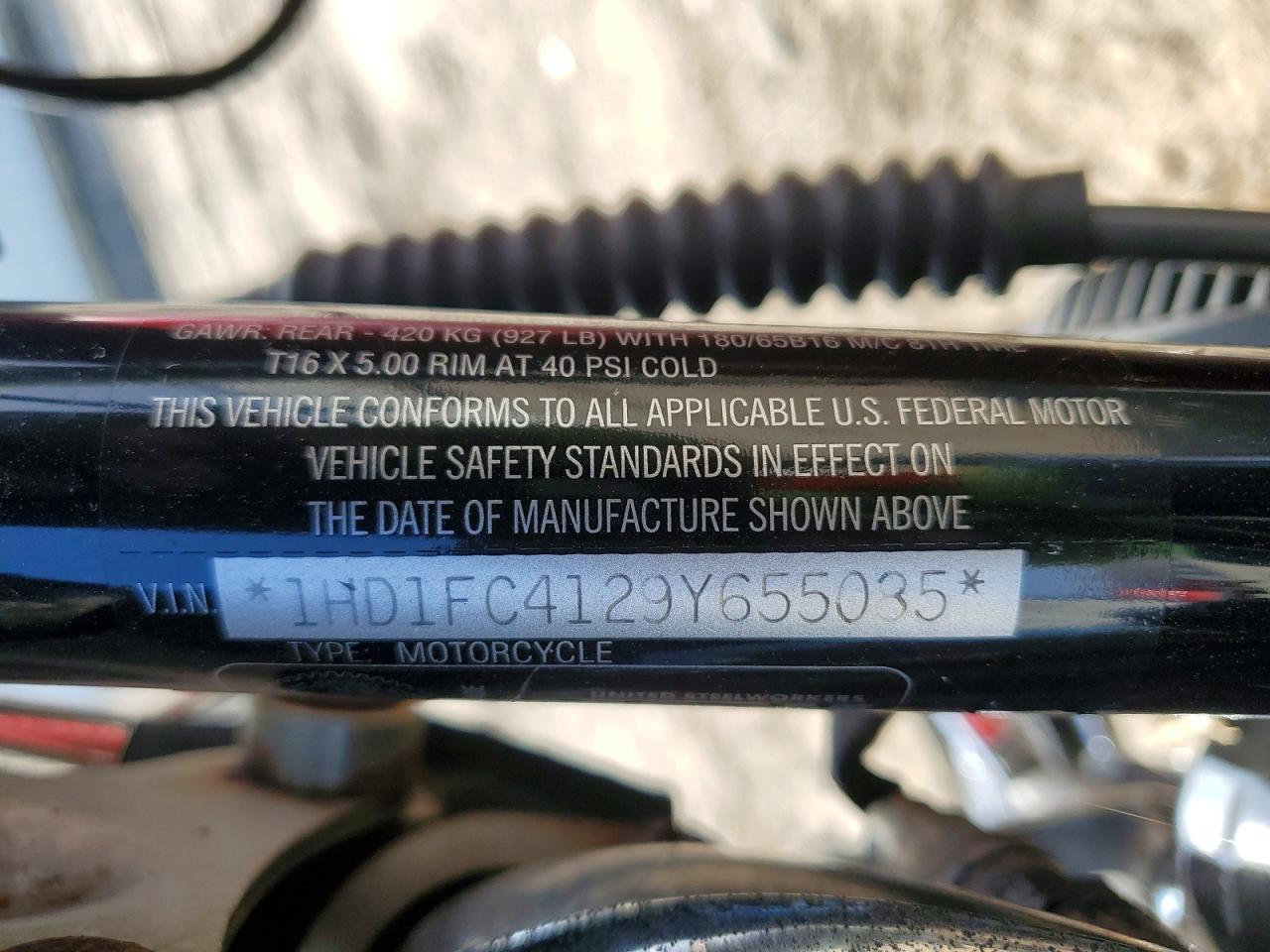 2009 HARLEY Fl VIN 1HD1FC4129Y655085 photo 9