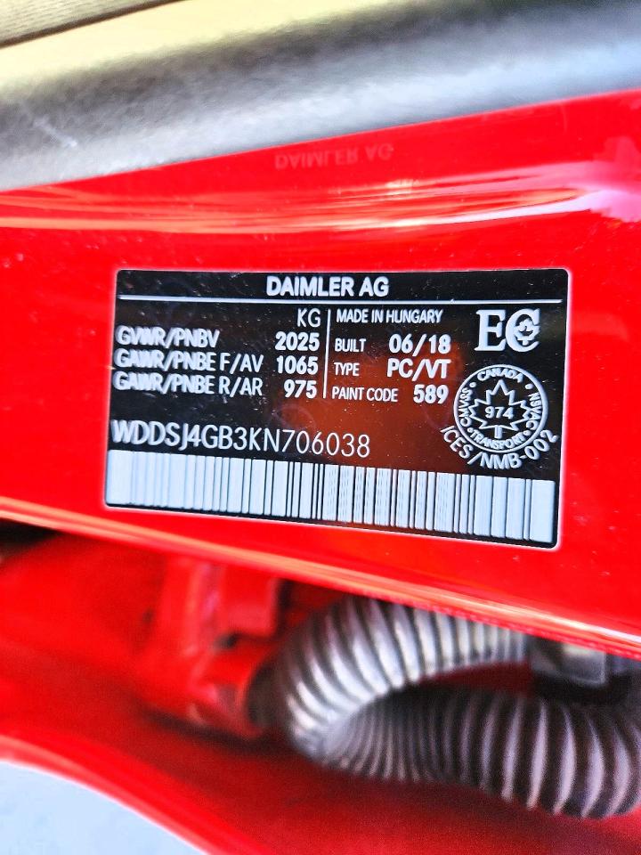 2019 Mercedes-Benz Cla-class VIN WDDSJ4GB3KN706038 photo 12