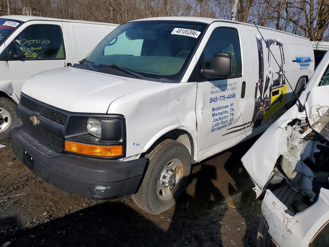 2014 CHEV Express VIN 1GCWGGCA5E1134457 photo 1
