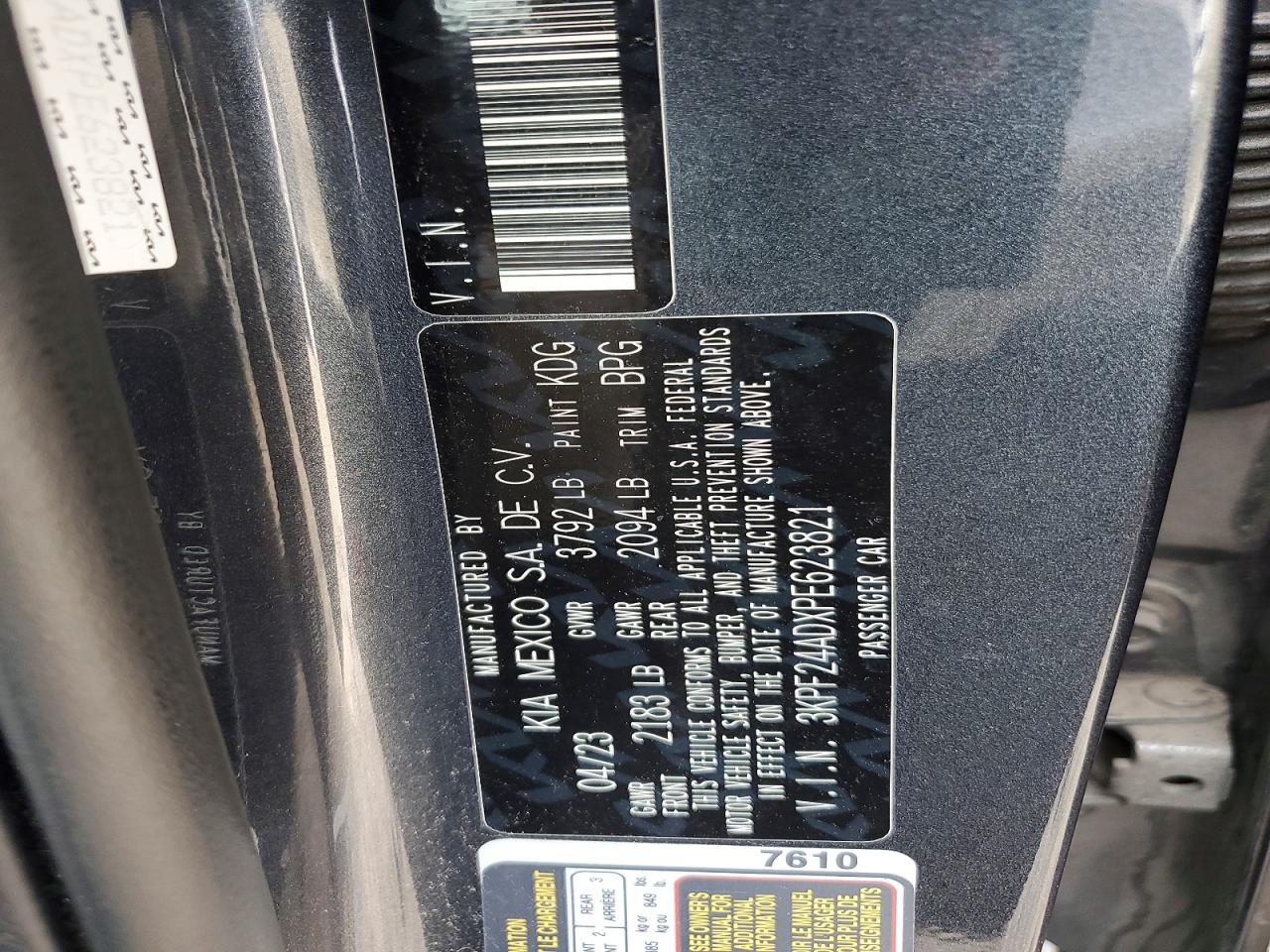 2023 KIA Forte lxs VIN 3KPF24ADXPE623821 photo 12