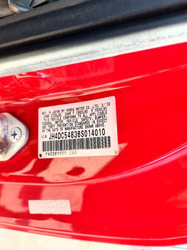 2006 ACURA Rsx VIN JH4DC54836S014010 photo 12