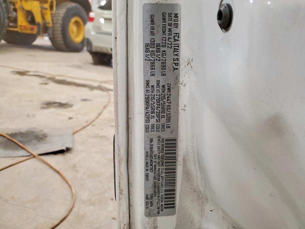 2022 Ram Promaster VIN ZFBHRFAB5N6W71117 photo 12