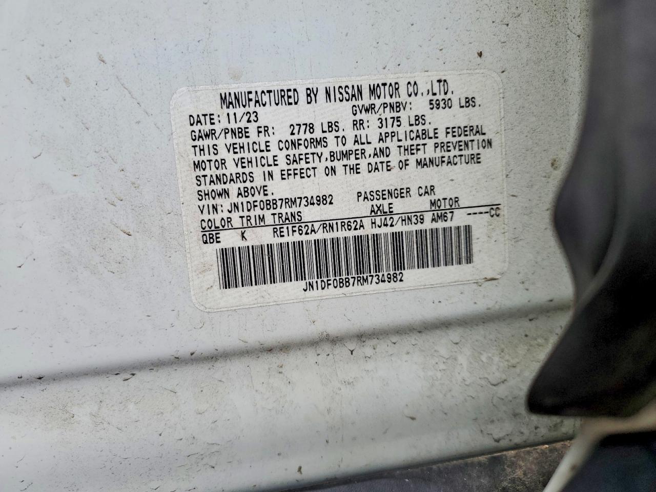 2024 Nissan All other VIN JN1DF0BB7RM734982 photo 12