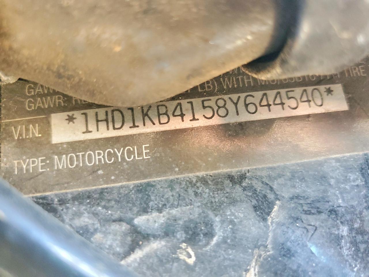 2008 Harley Fl VIN 1HD1KB4158Y644540 photo 9