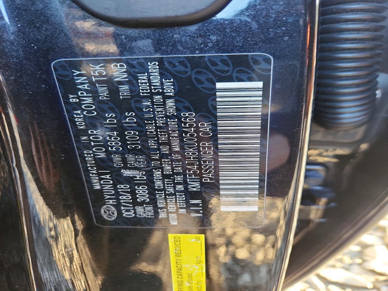 2019 Genesis G90 5.0 ul VIN KMTF54JH8KU054568 photo 12
