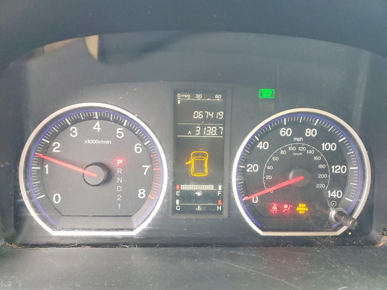 2008 Honda Crv VIN 5J6RE48338L027535 photo 9