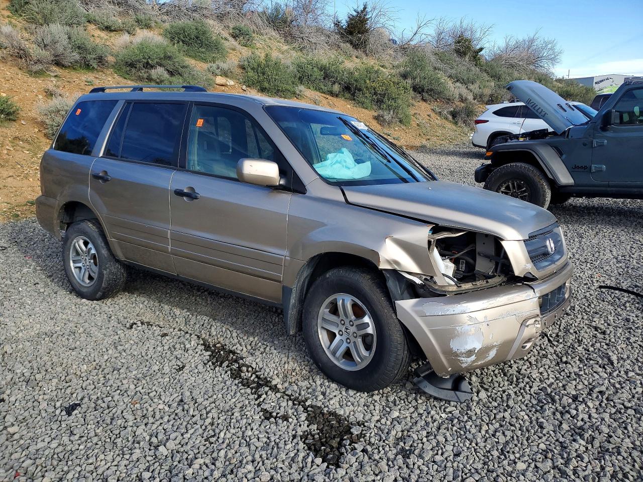 2003 Honda Pilot VIN 2HKYF18643H555248 photo 4