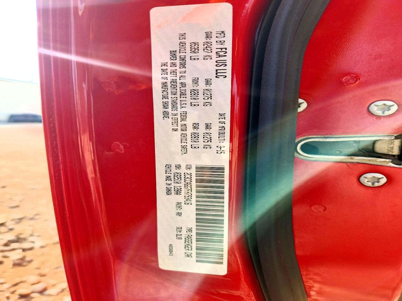 2015 Chrysler 300 VIN 2C3CCAGG7FH793416 photo 12
