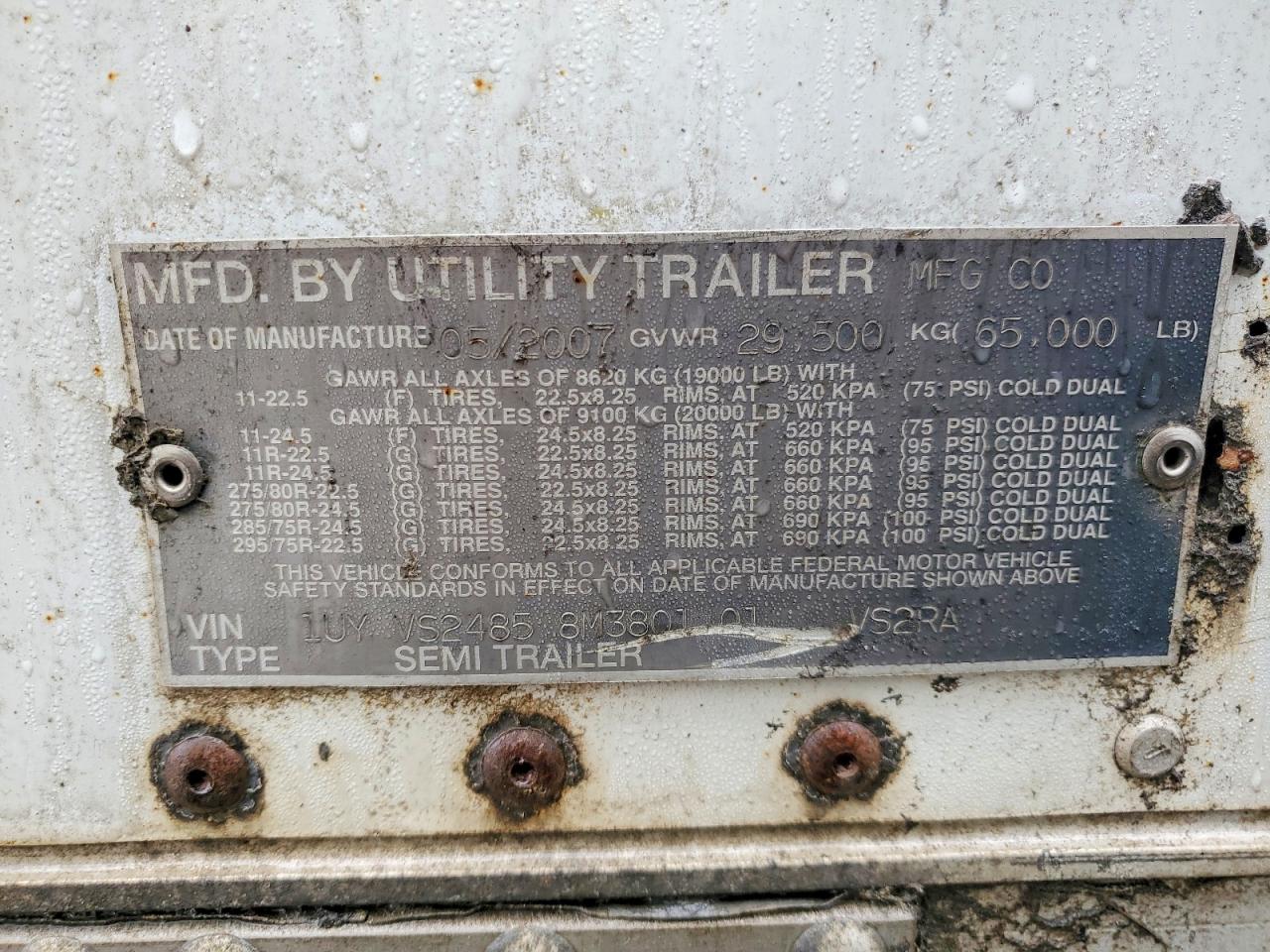 2008 UTILITY All models VIN 1UYVS24858M380101 photo 10