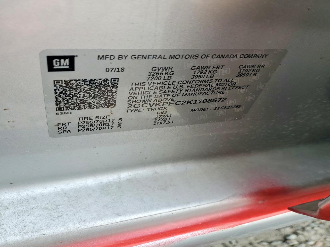 2019 Chevrolet All models VIN 2GCVKPEC2K1108672 photo 12
