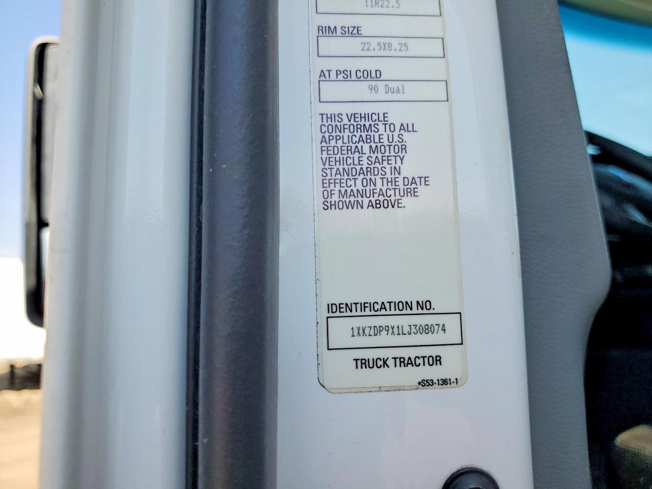 2020 KENWORTH All other VIN 1XKZDP9X1LJ308074 photo 10