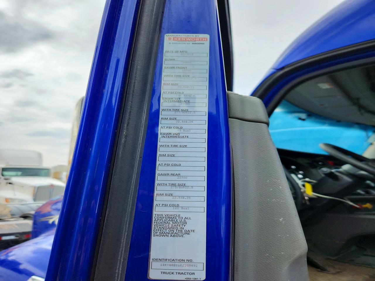 2019 KENWORTH All other VIN 1XKYA48X6KJ289492 photo 10