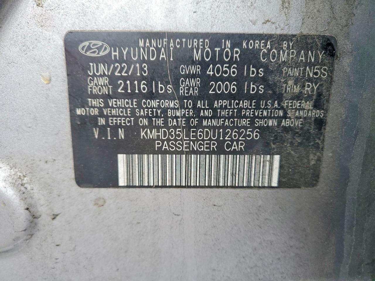 2013 Hyundai Elantra gt VIN KMHD35LE6DU126256 photo 12