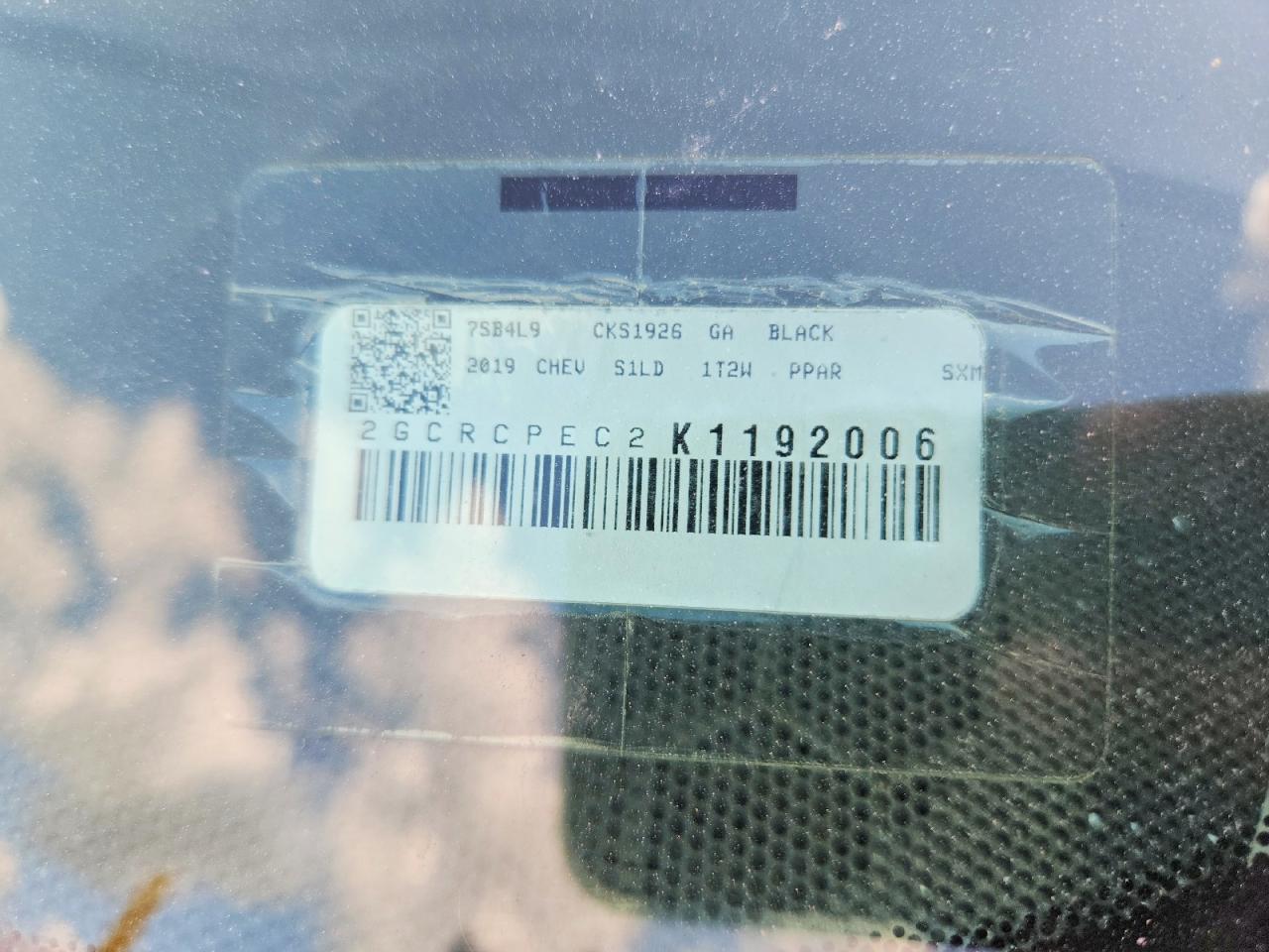 2019 Chevrolet All models VIN 2GCRCPEC2K1192006 photo 12