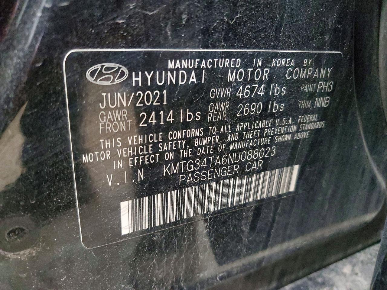 2022 Genesis G70 2.0t VIN KMTG34TA6NU088023 photo 12
