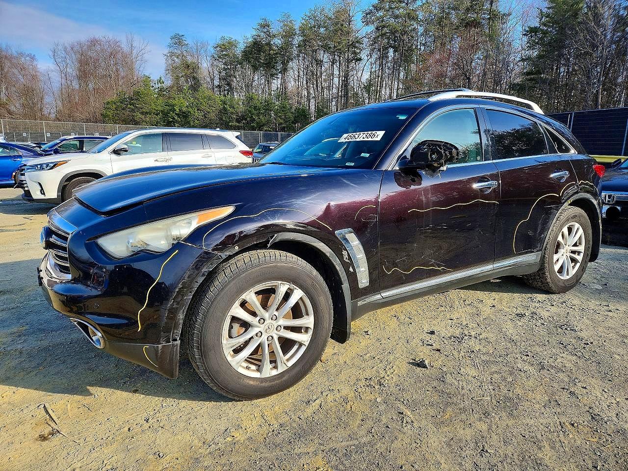 2012 Infiniti Fx35 VIN JN8AS1MW2CM154648 photo 1