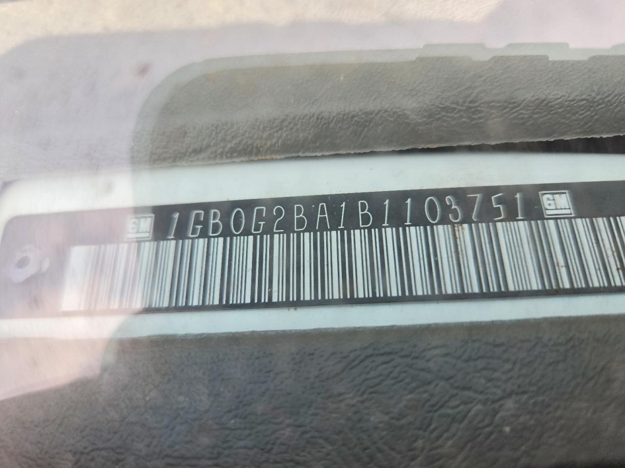 2011 CHEVROLET Express VIN 1GB0G2BA1B1103751 photo 10