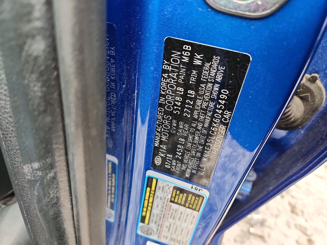 2019 Kia Stinger VIN KNAE35LC6K6045490 photo 12