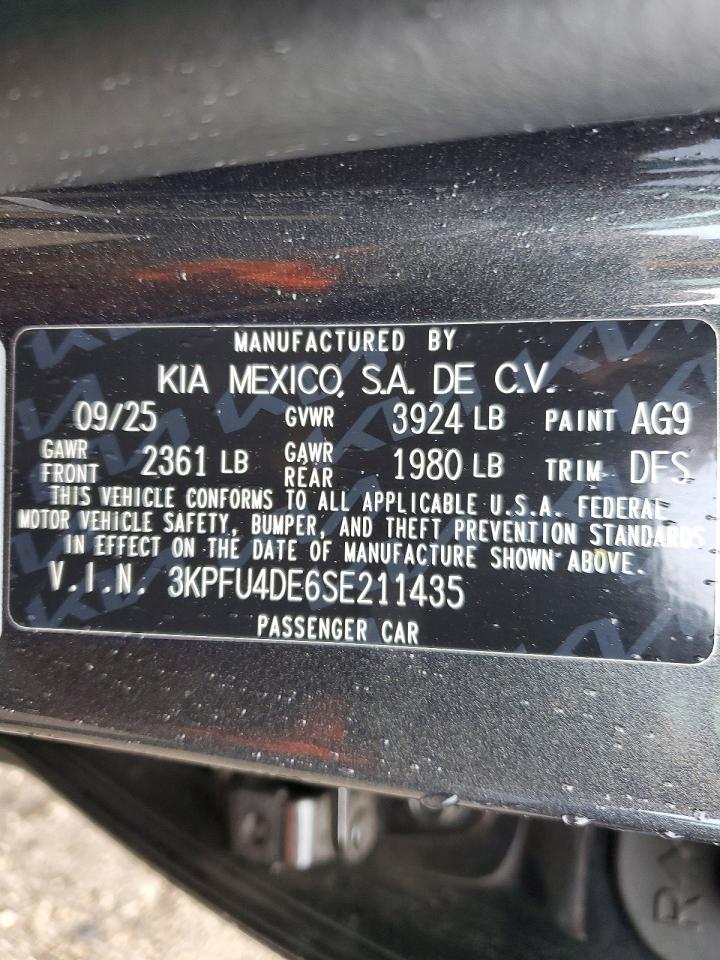 2025 Kia All other VIN 3KPFU4DE6SE211435 photo 12
