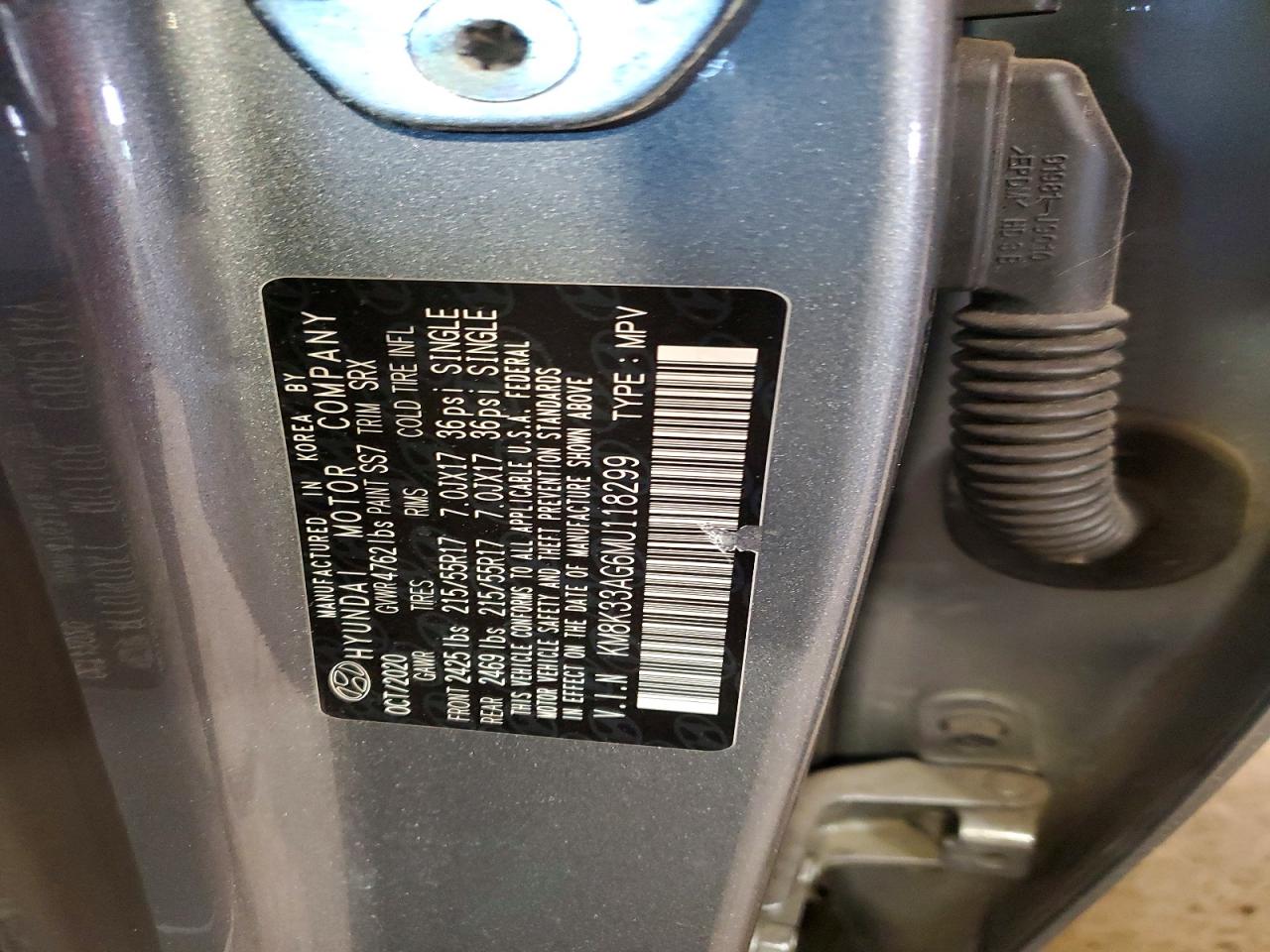 2021 HYUNDAI KONA ELECTRIC LIMITED VIN KM8K33AG6MU118299 photo 12