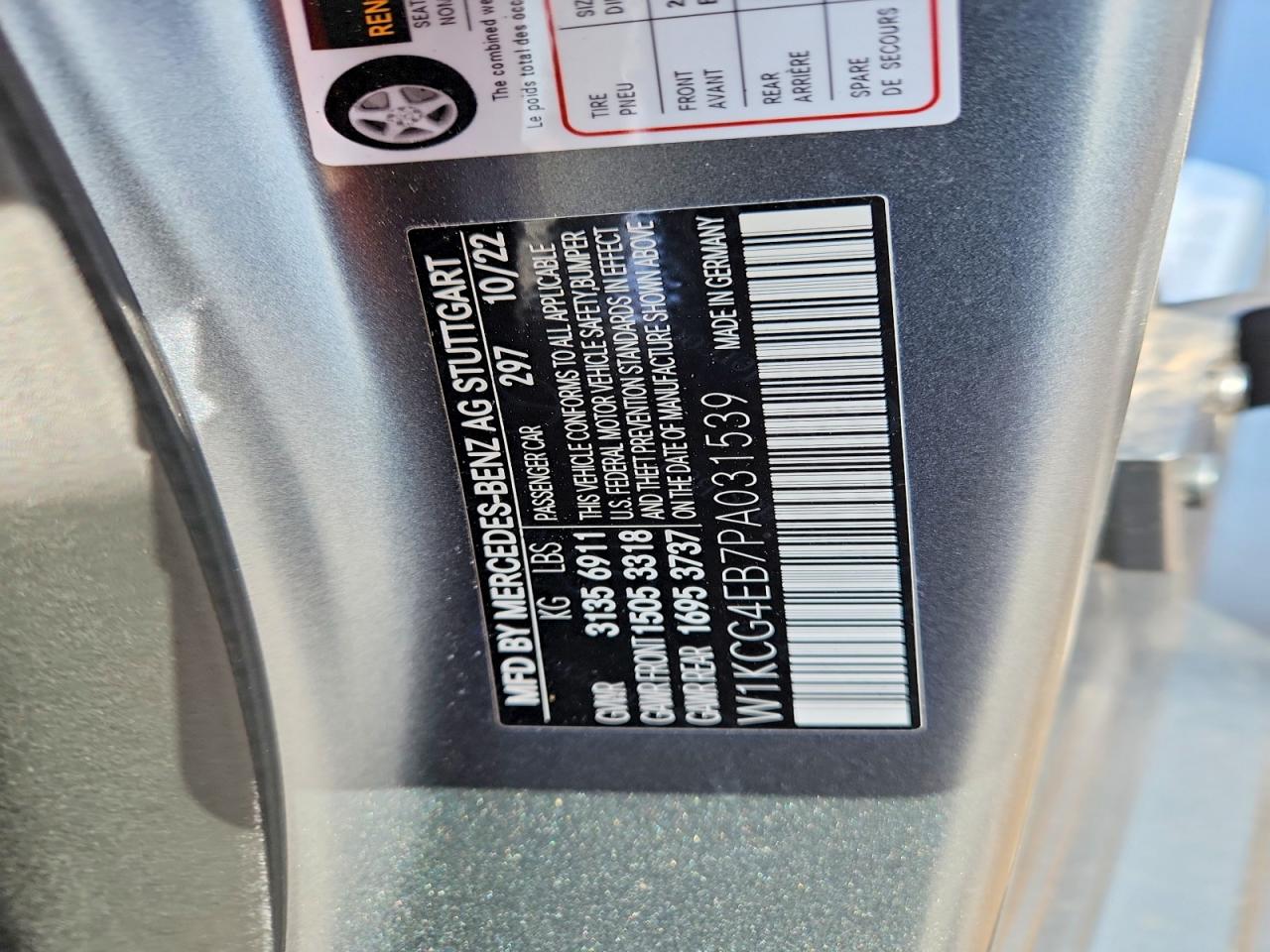 2023 Mercedes-Benz All other VIN W1KCG4EB7PA031539 photo 12
