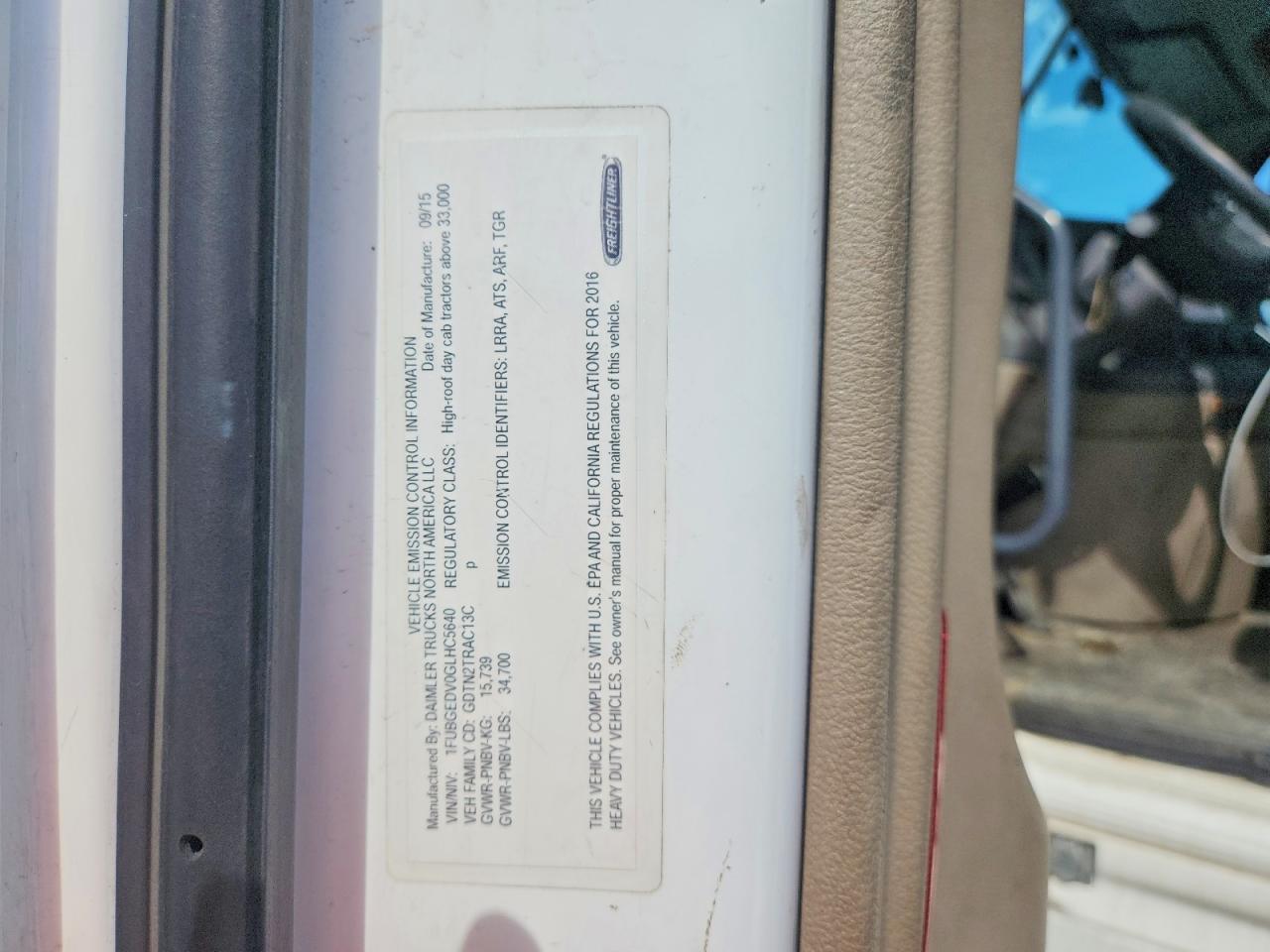 2016 FREIGHTLINER All other VIN 1FUBGEDV0GLHC5640 photo 10