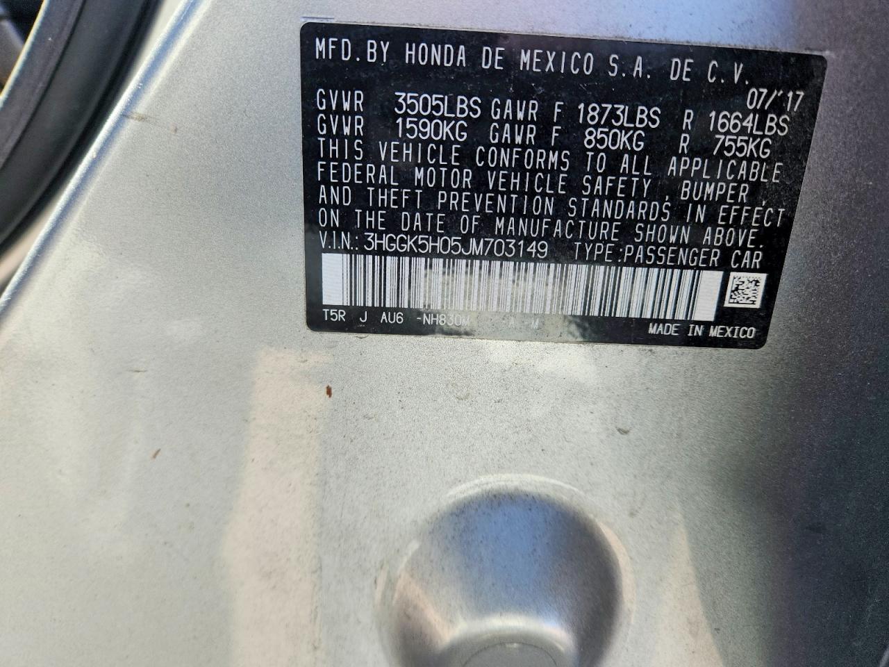 2018 Honda Fit VIN 3HGGK5H05JM703149 photo 12