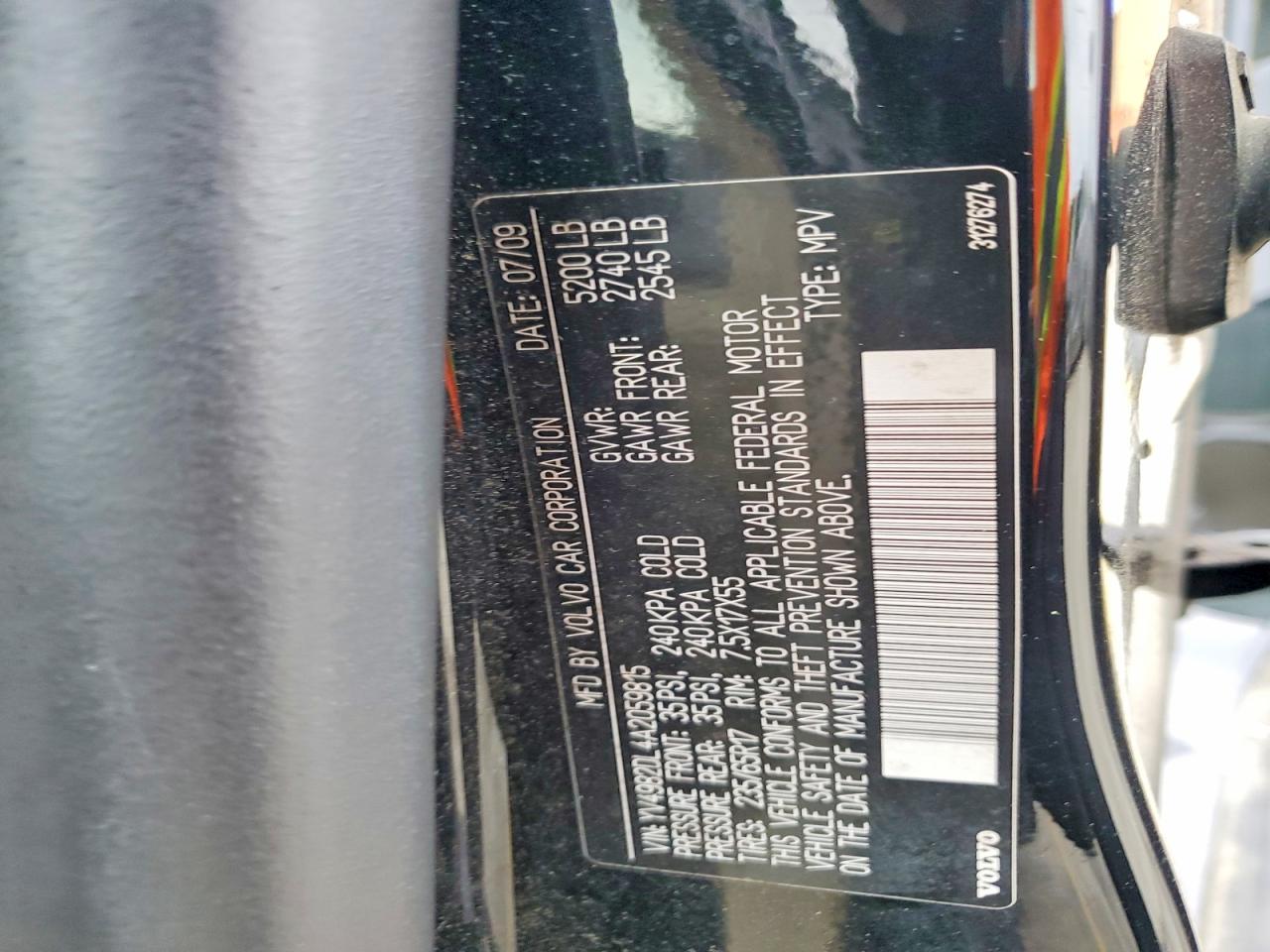 2010 Volvo Xc60 VIN YV4982DL4A2059815 photo 12
