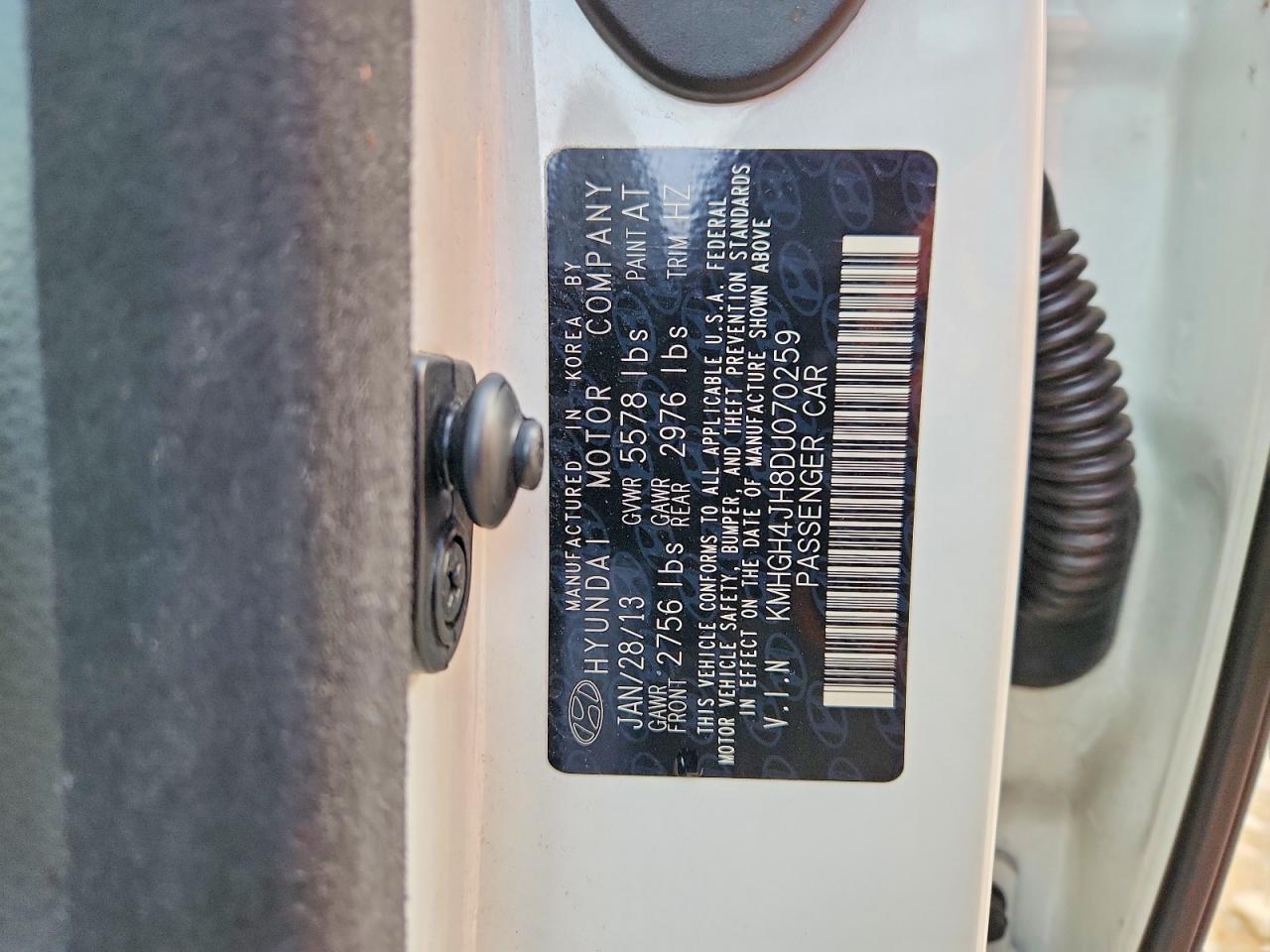 2013 Hyundai Equus VIN KMHGH4JH8DU070259 photo 12
