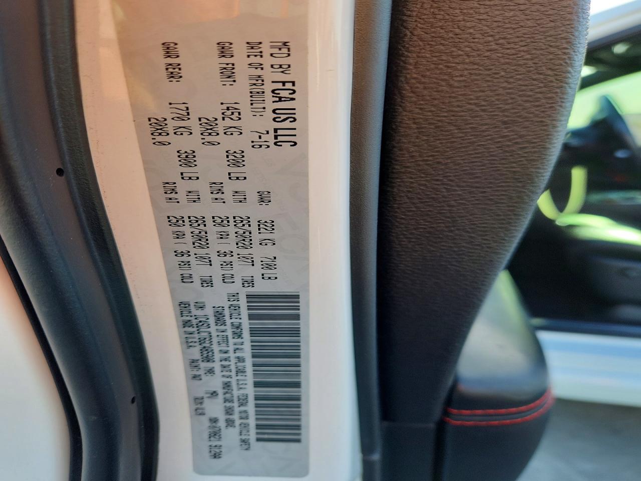 2016 Dodge Durango VIN 1C4SDJCT6GC485908 photo 12