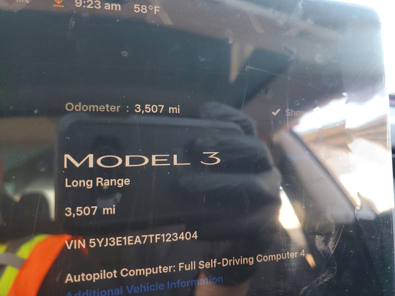2026 Tesla Model 3 VIN 5YJ3E1EA7TF123404 photo 9
