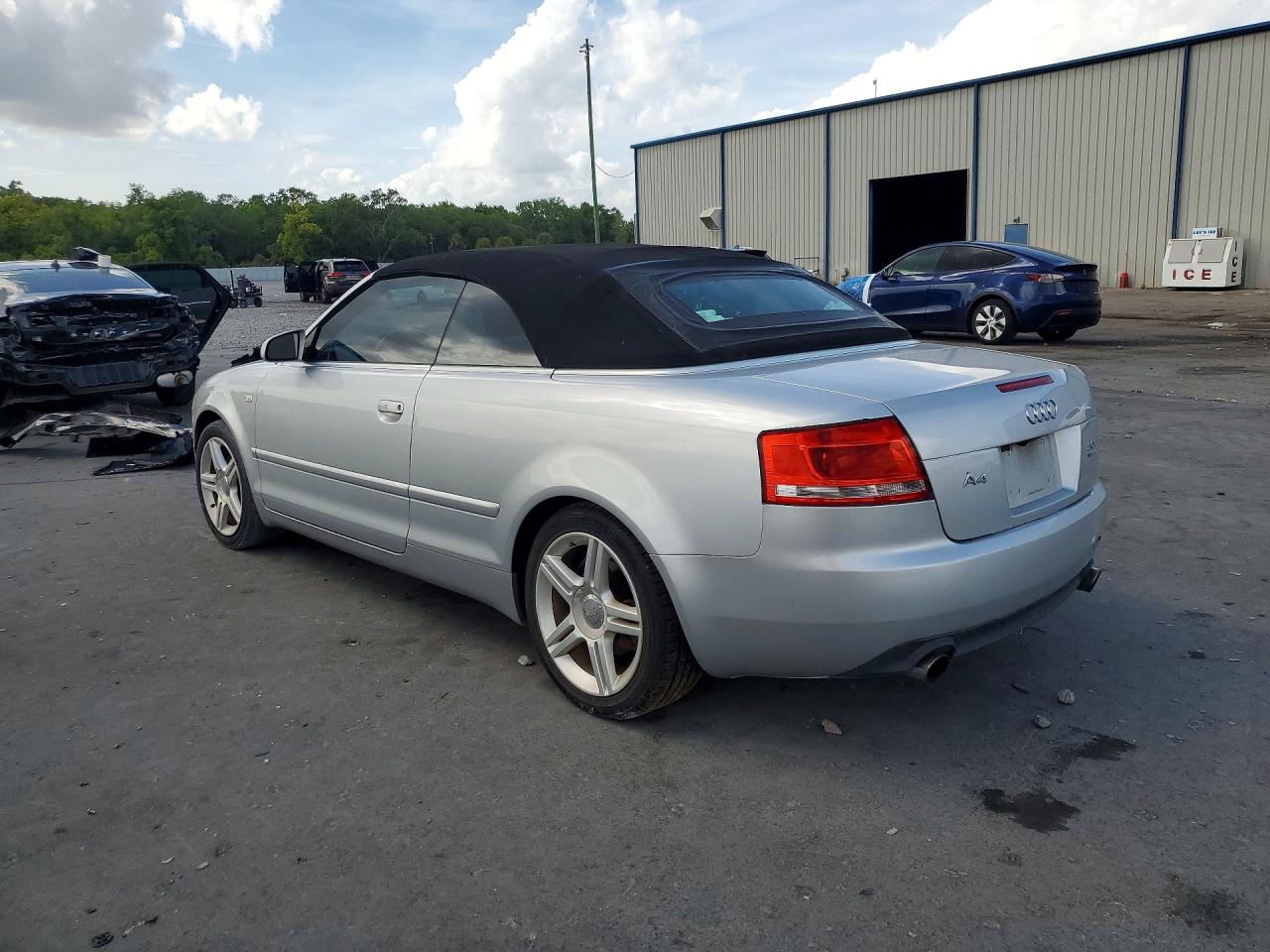 2007 Audi A4 VIN WAUDF48H87K036693 photo 2