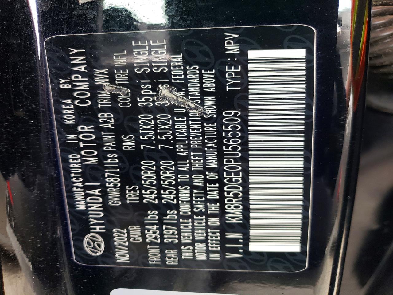 2023 Hyundai Palisade VIN KM8R5DGE0PU565509 photo 12