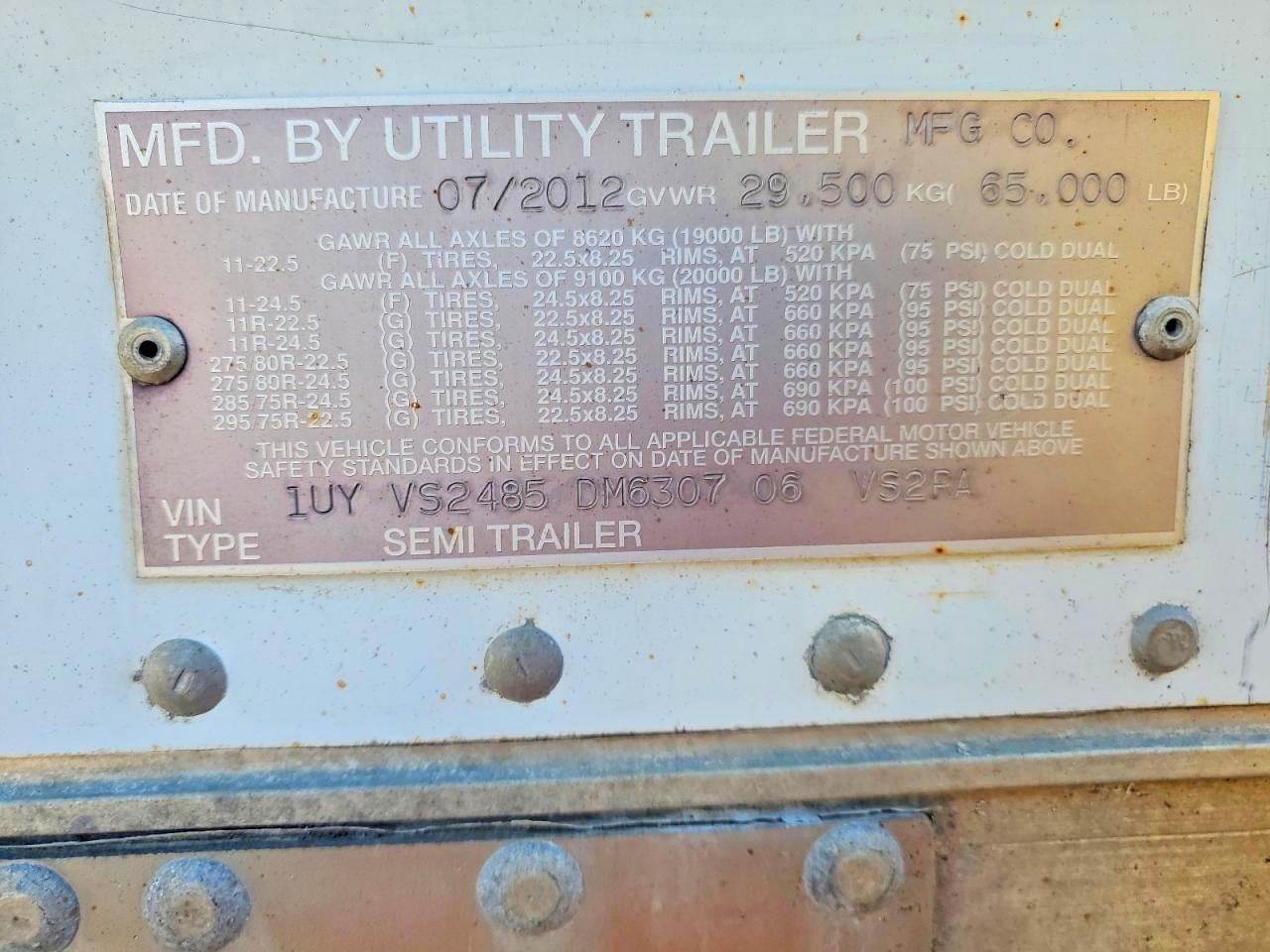 2013 UTILITY Trailer VIN 1UYVS2485DM630706 photo 10