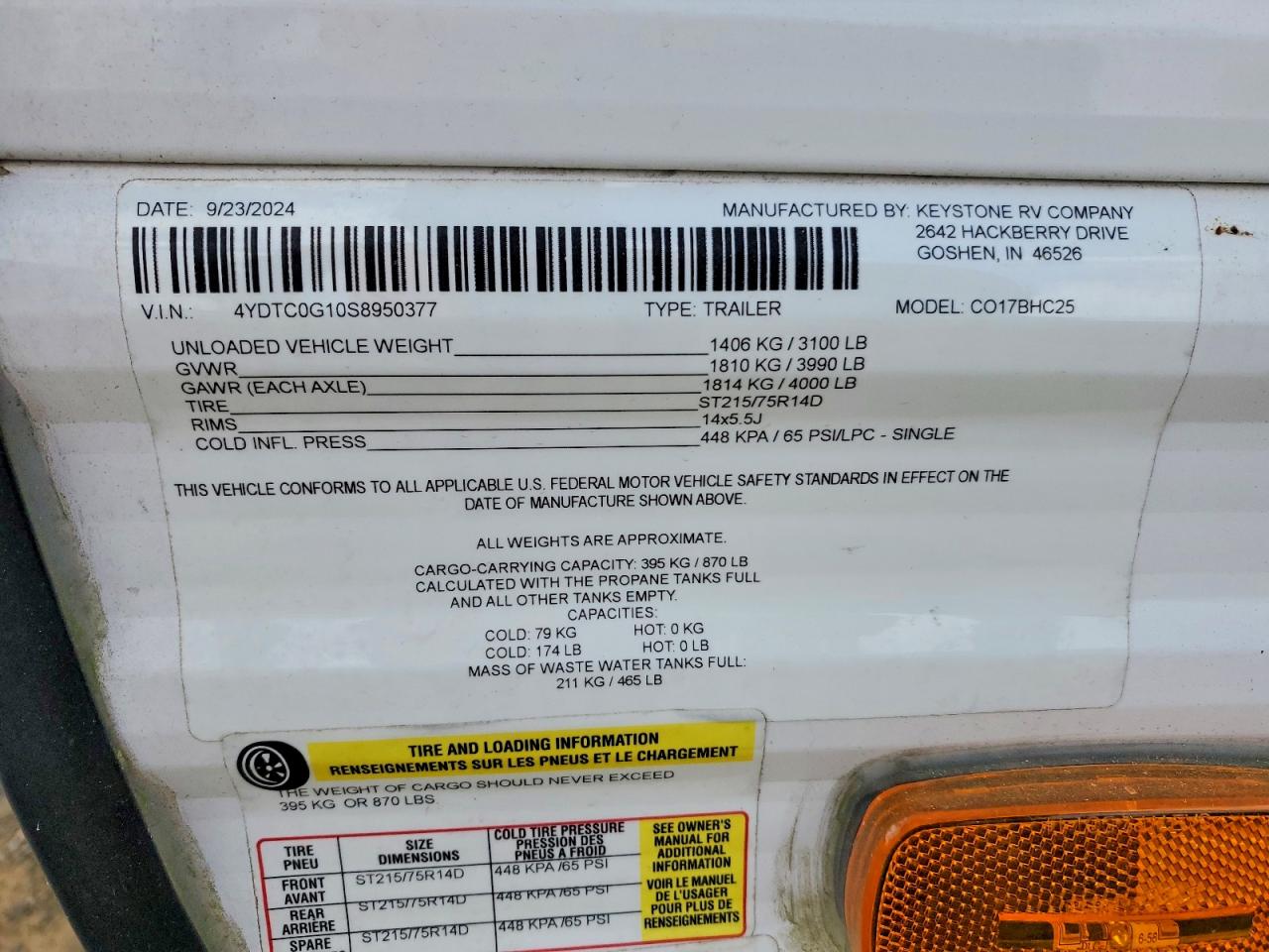 2025 DUTCHMEN Travel tra VIN 4YDTC0G10S8950377 photo 10