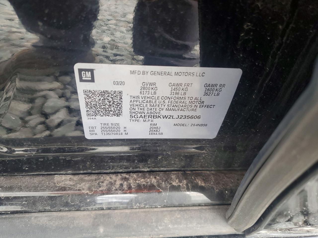 2020 Buick Enclave VIN 5GAERBKW2LJ235606 photo 12