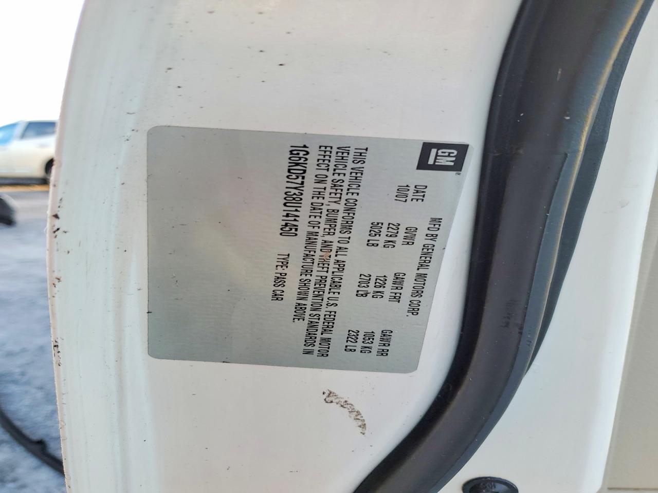 2008 Cadillac Dts VIN 1G6KD57Y38U141450 photo 12