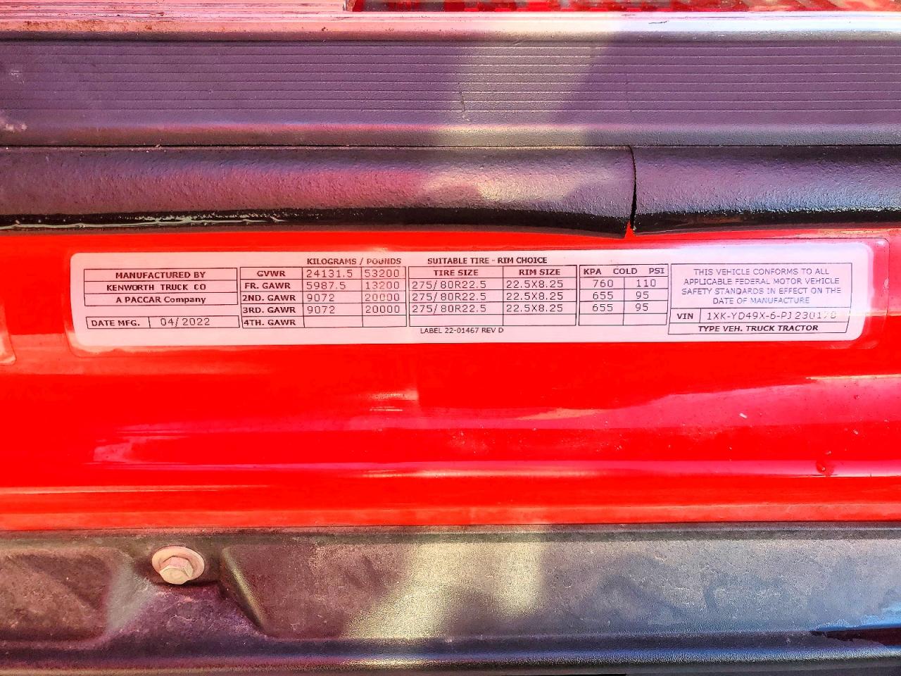 2023 KENWORTH All other VIN 1XKYD49X6PJ230178 photo 10