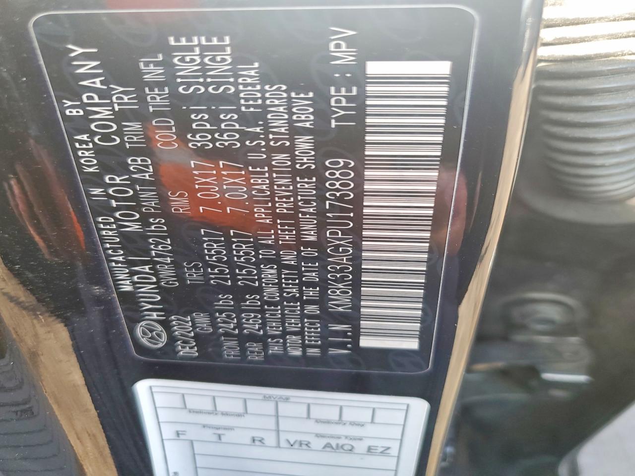 2023 Hyundai Kona Electric Sel VIN KM8K33AGXPU173889 photo 12