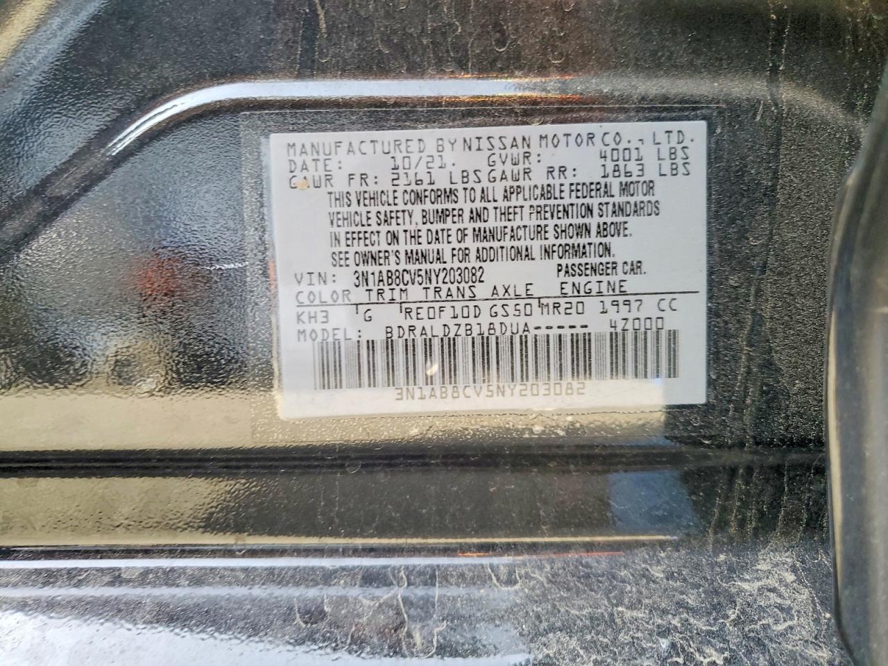 2022 NISSAN Sentra sv VIN 3N1AB8CV5NY203082 photo 12