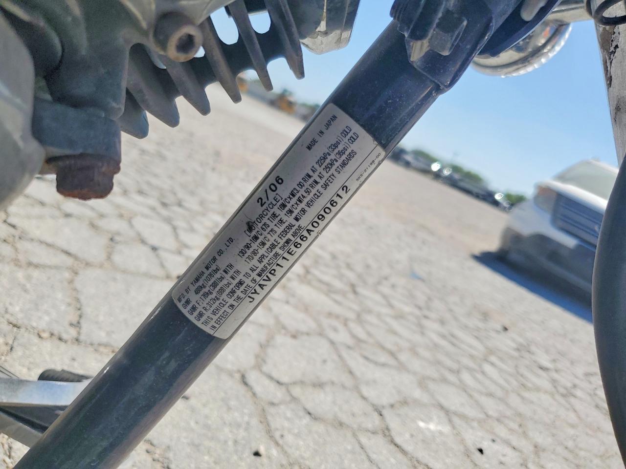 2006 Yamaha Xv VIN JYAVP11E66A090612 photo 9