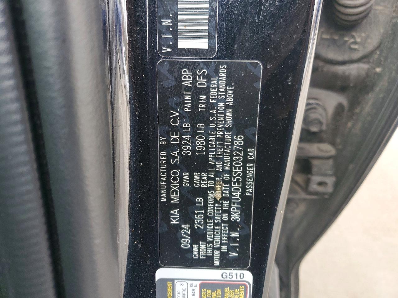 2025 Kia K4 ex VIN 3KPFU4DE5SE032786 photo 12
