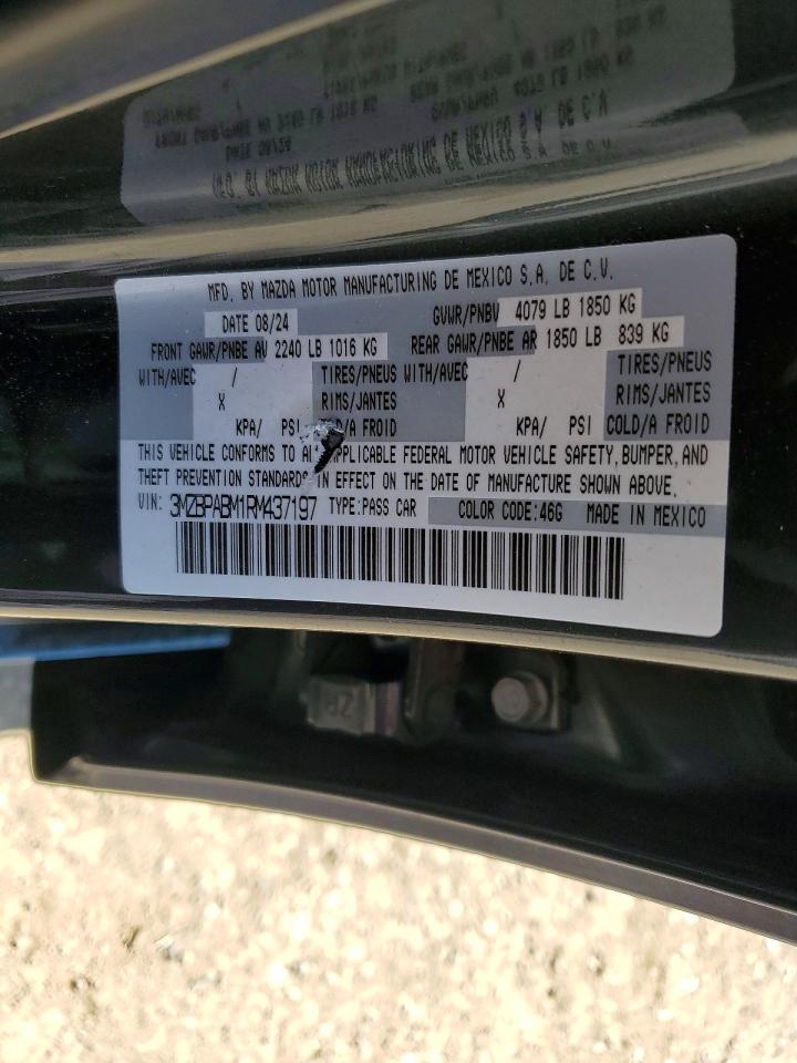 2024 Mazda Mazda3 VIN 3MZBPABM1RM437197 photo 12